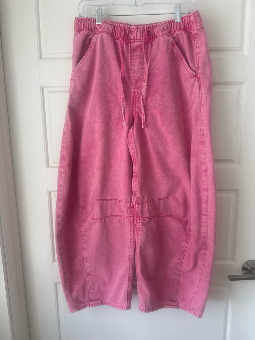 GAP Barrel Jeans - Vintage Pink Drawstring Wide Leg Pants